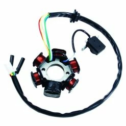 MOGO Parts Stator/Magneto, 6-Coil (3+2 Wire), 4-Slot Male Connector